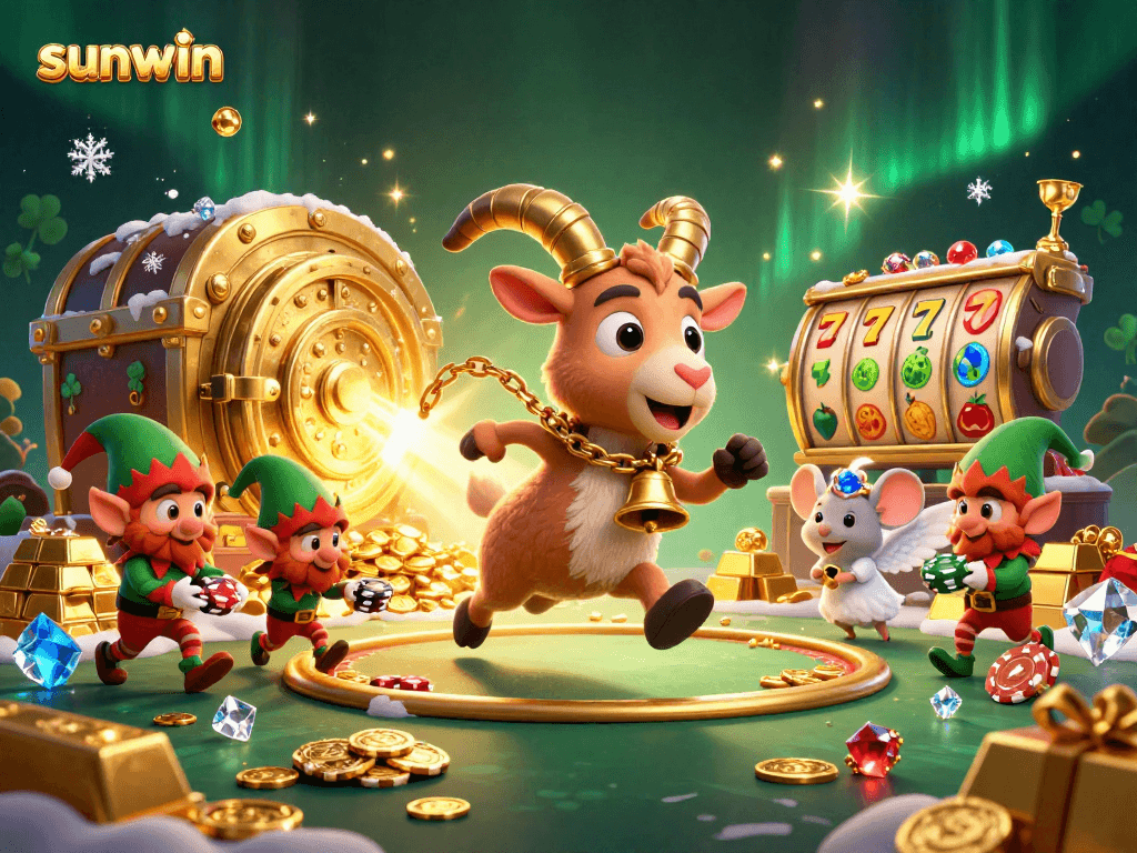 Win with sunwin at the holiday-horror casino featuring Krampus and festive fun