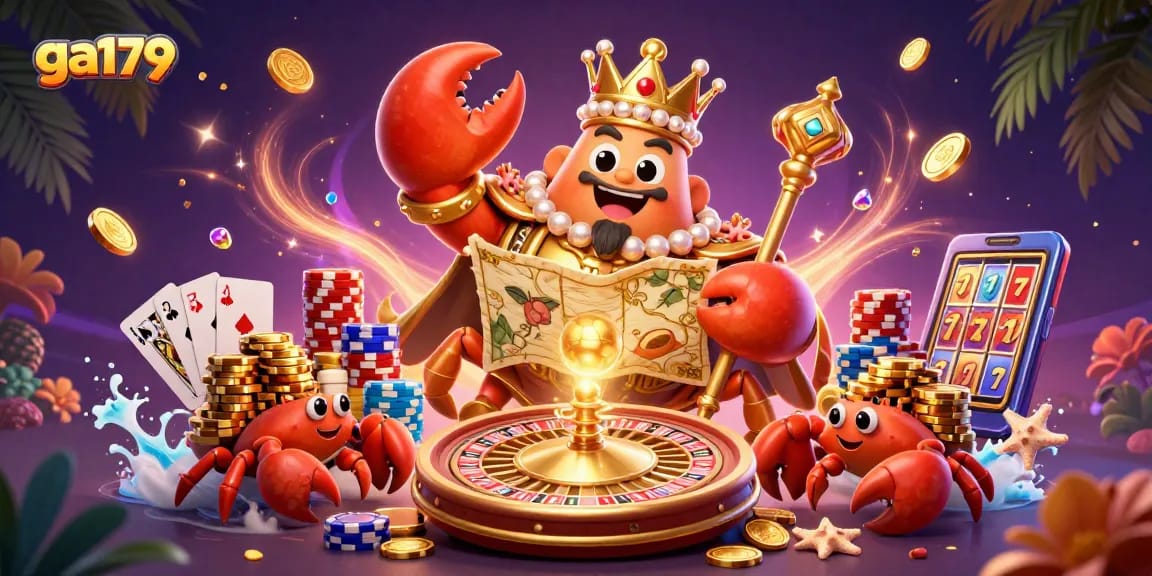 Experience thrilling wins at ga179 with a golden crab emperor and exciting casino games.
