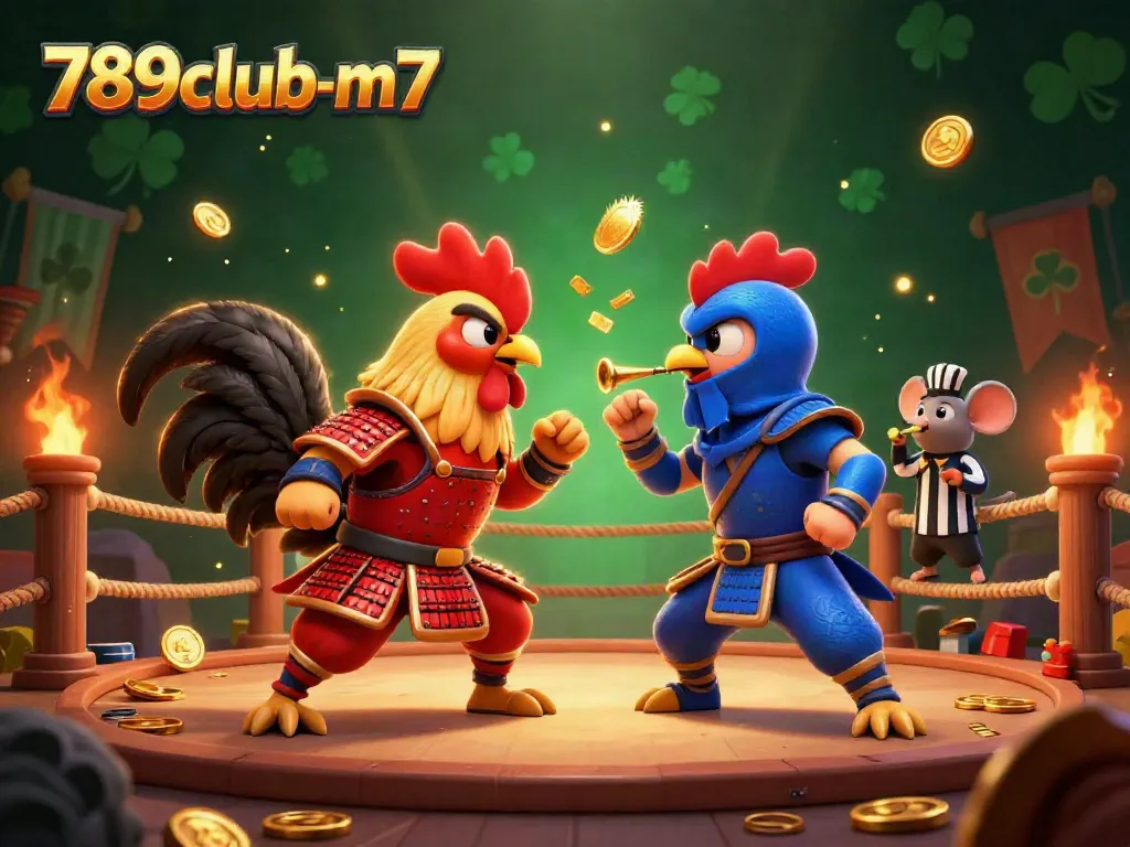 Bet on epic battles at 789club-m7 with fighting roosters in a spectacular arena.