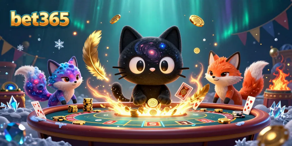 Experience thrilling gameplay with bet365's engaging cosmic casino featuring vibrant characters.