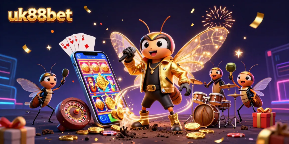 Spin jackpots and win big with the vibrant uk88bet casino game scene featuring interactive characters.