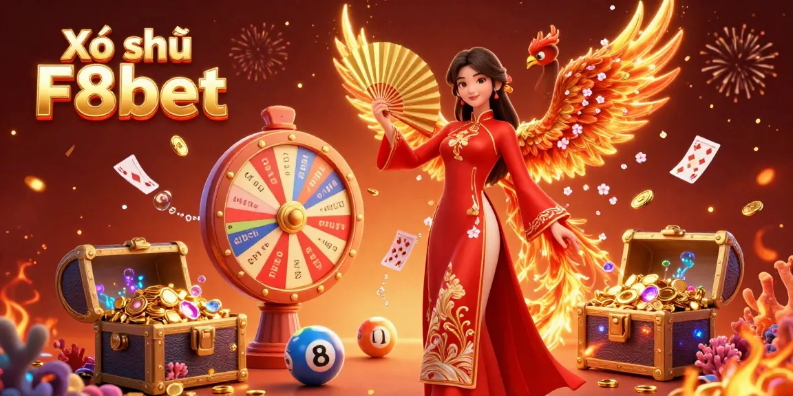 Experience the thrill of Xổ số F8bet with a vibrant winning atmosphere featuring colorful lottery elements, making your gambling strategy come alive.
