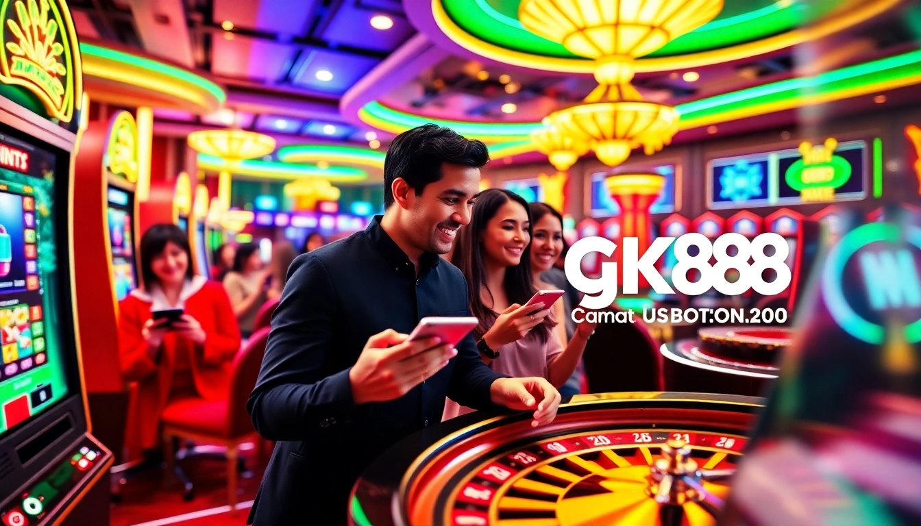 Experience the excitement of winning at https://gk88.bond/ with players engaging in thrilling slot games and poker.