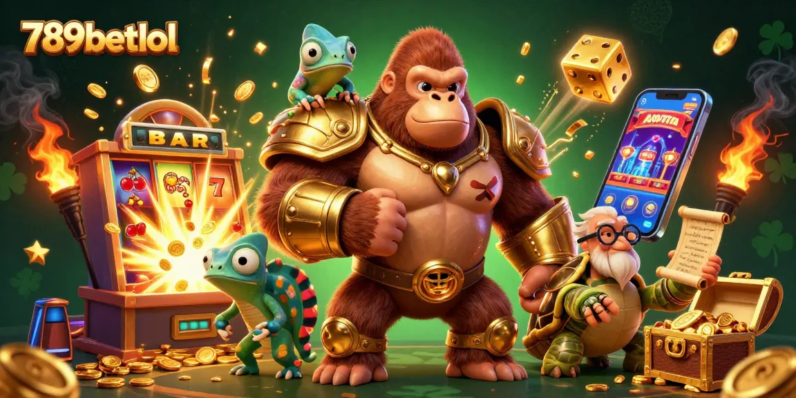 Experience the thrill of winning with 789betlol's spectacular jackpot scene featuring colorful casino elements.