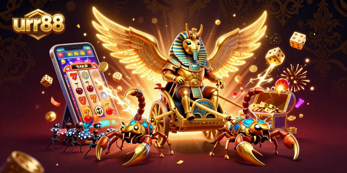 Spin the reels on the vibrant urr88 casino experience with thrilling scenes of jackpots and bonuses.