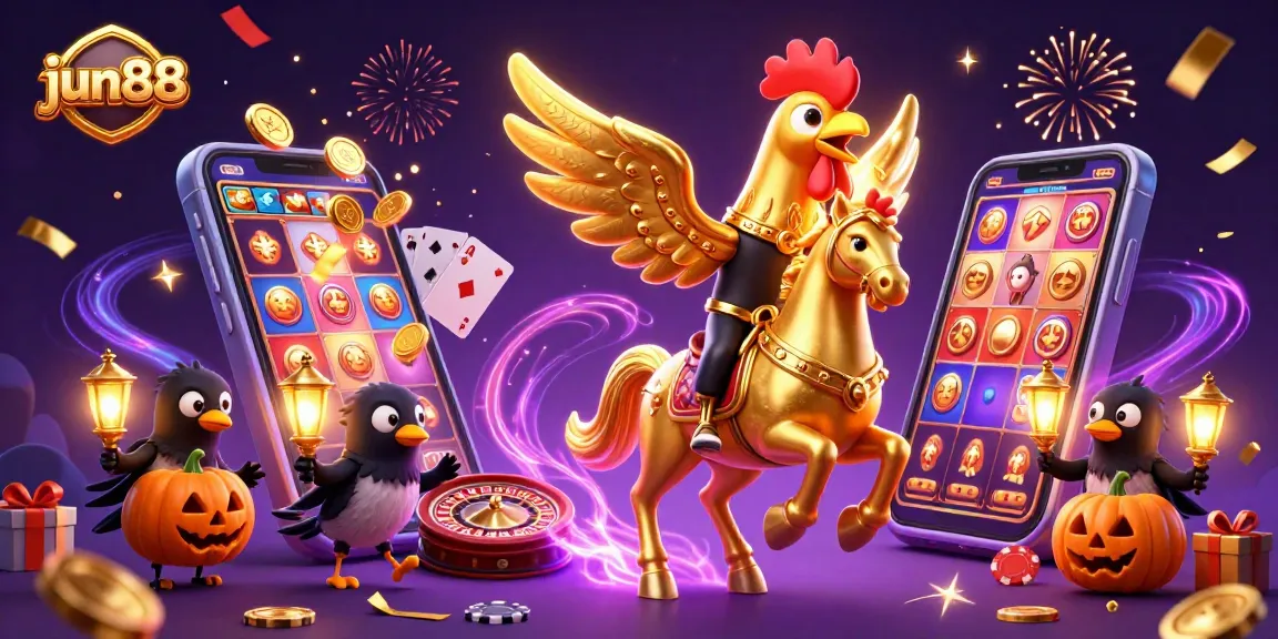 Win big at jun88 with a golden rooster and magical casino atmosphere for exhilarating gaming.