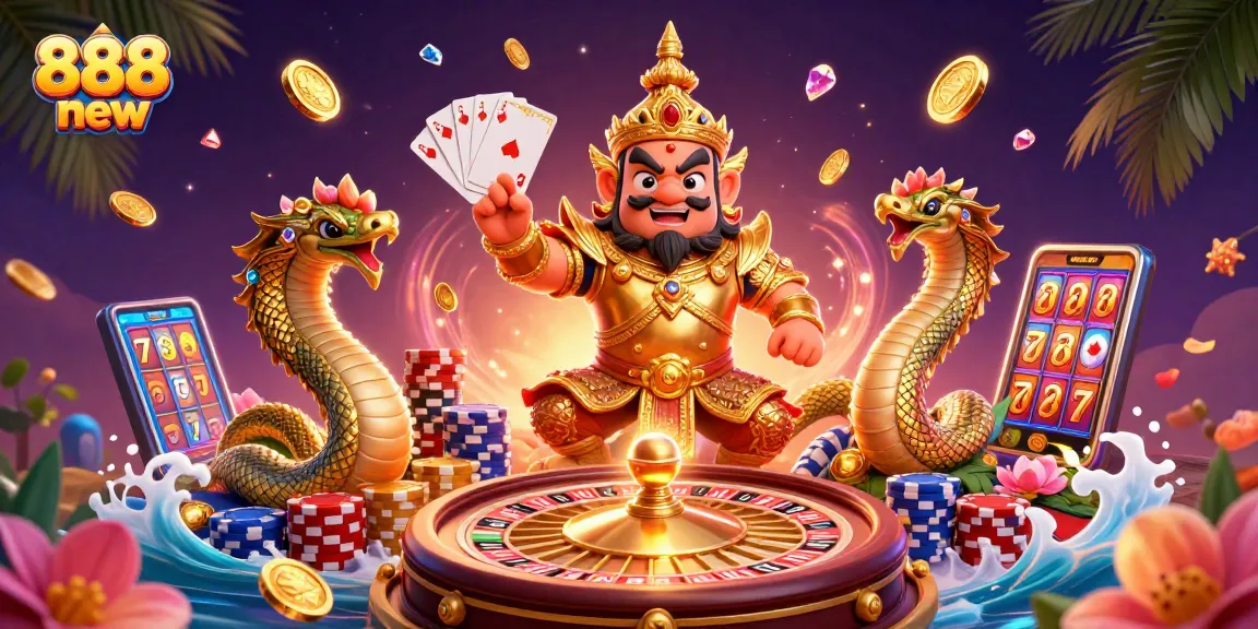 Experience excitement at 888 new with dynamic gambling elements and vibrant characters in action.
