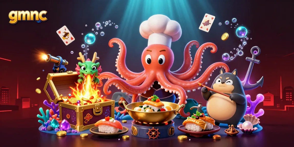 Experience gmnc's vibrant underwater casino adventure showcasing thrilling action amidst fortune and fire.